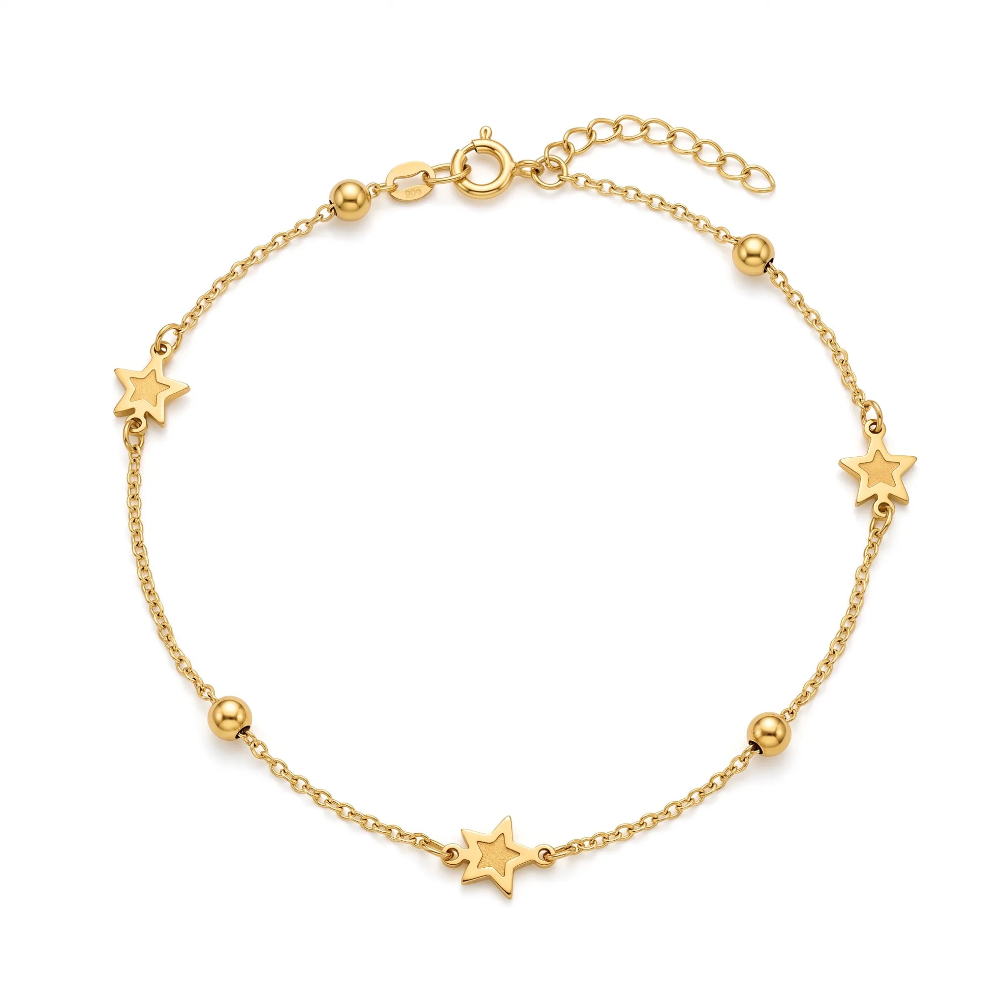 Star And Balls Anklet