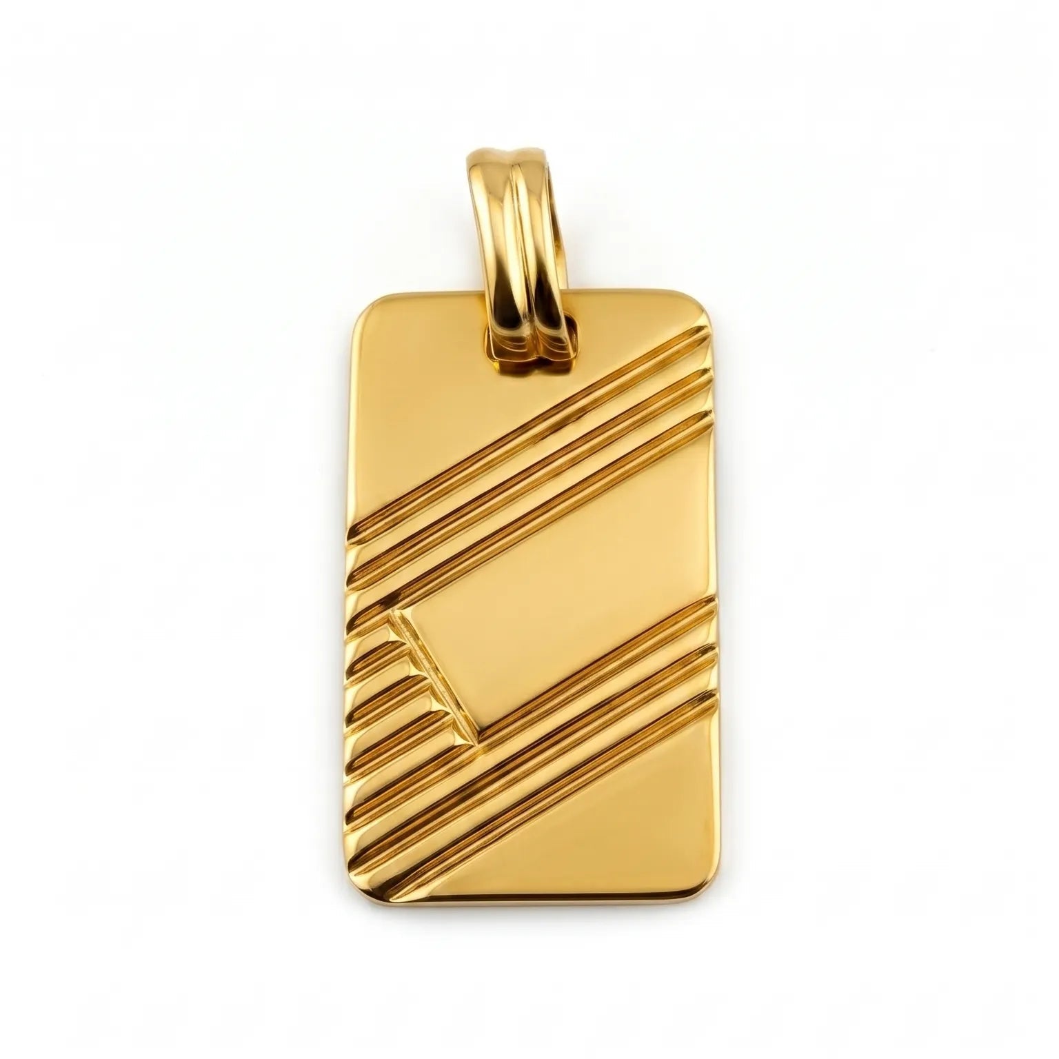 Gold Tag Pendant