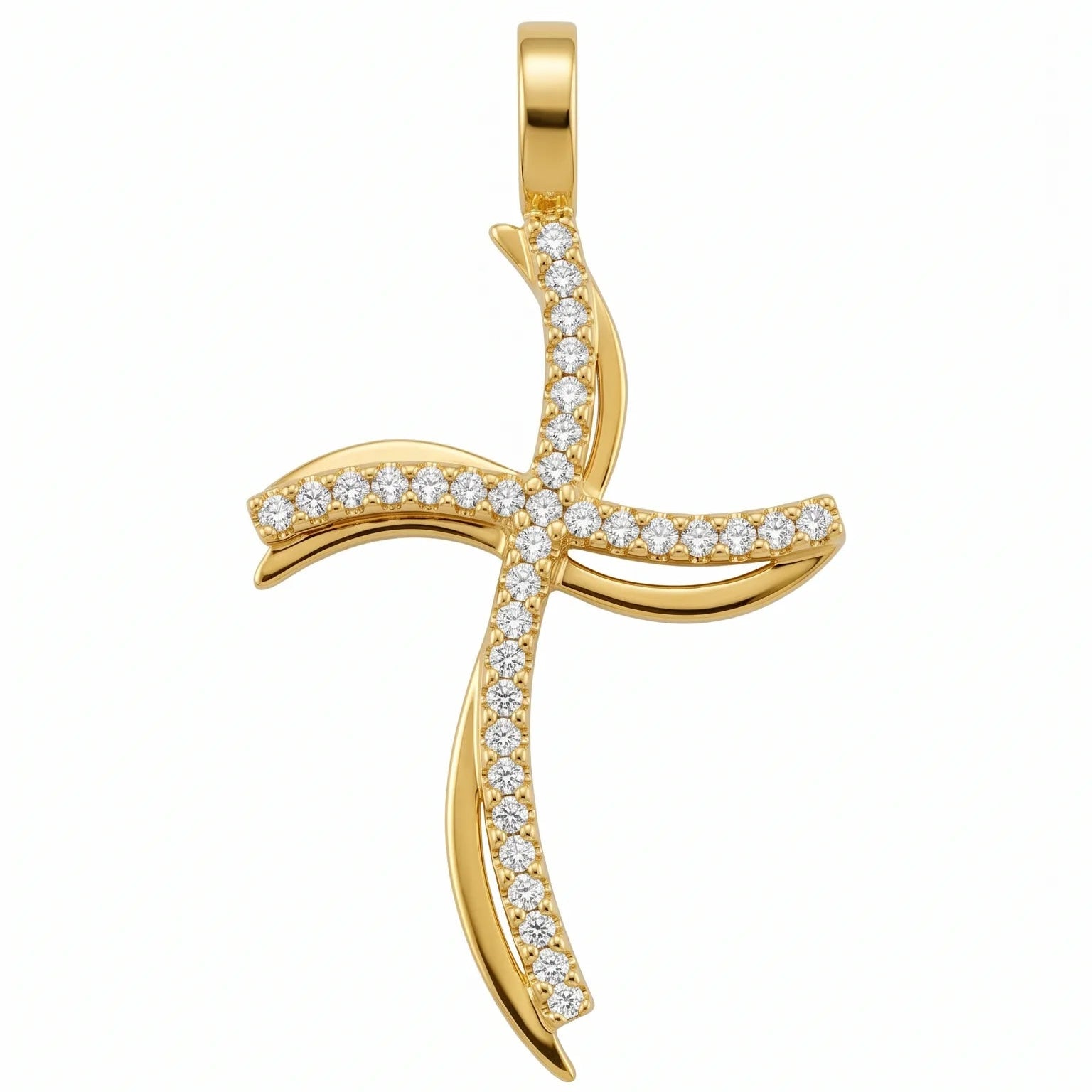 Swirl Cross Pendant