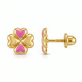 Heart Flower Stud
