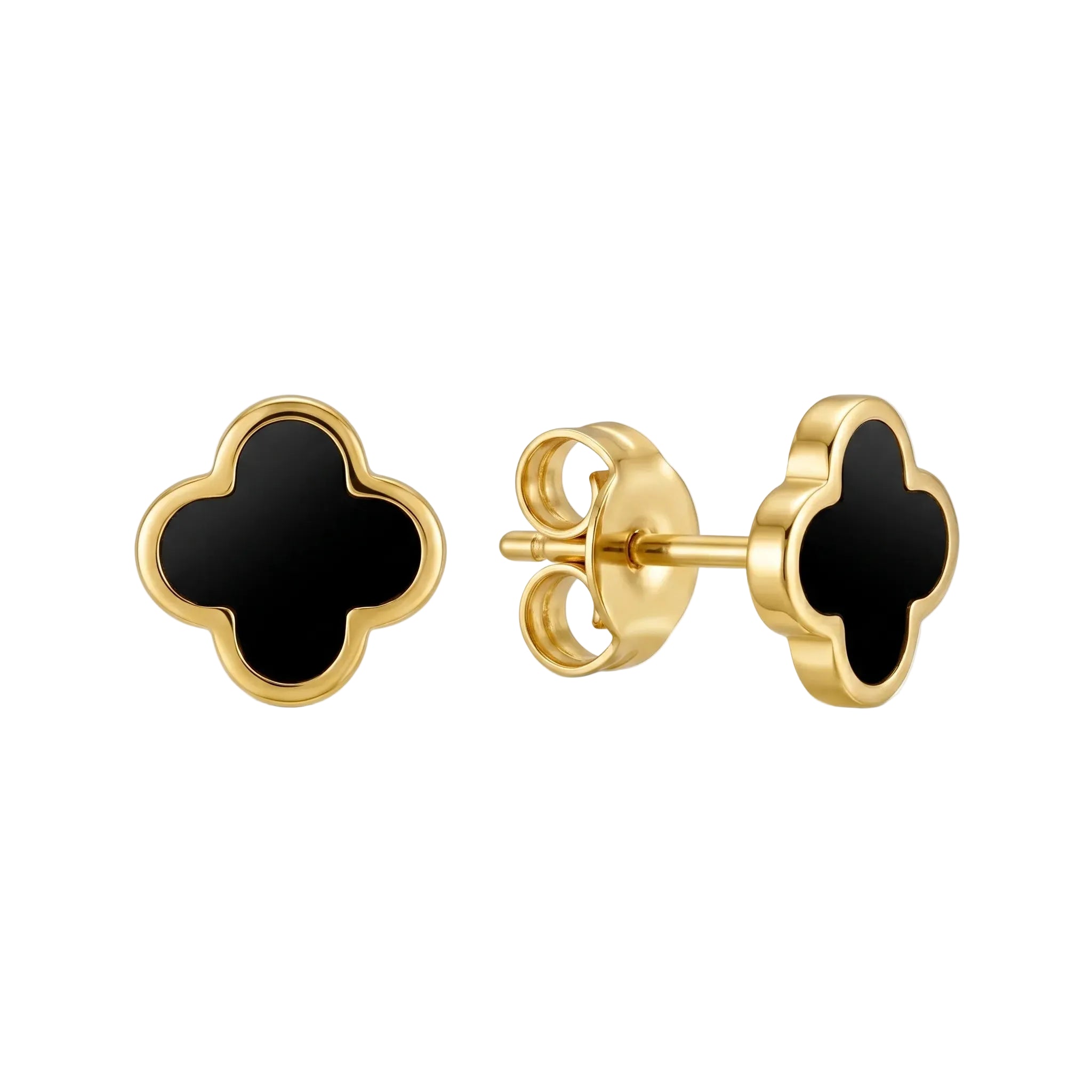 Four Leaf Black Clover Stud