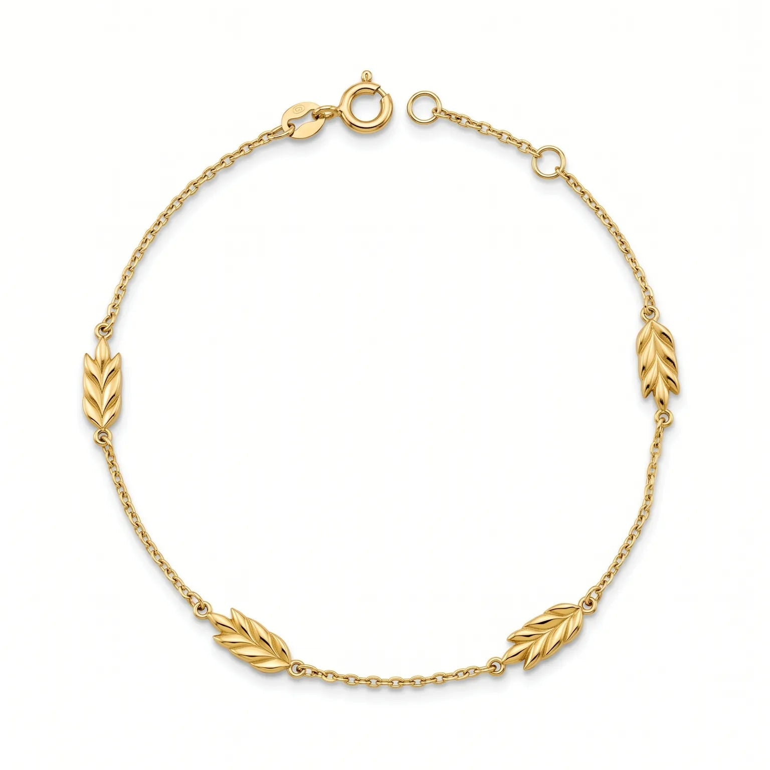 Leaf Charm Bracelet