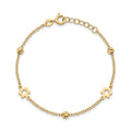 Bead & Star Charm Cable Bracelet