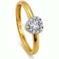 Heart Zirconia Solitaire Ring