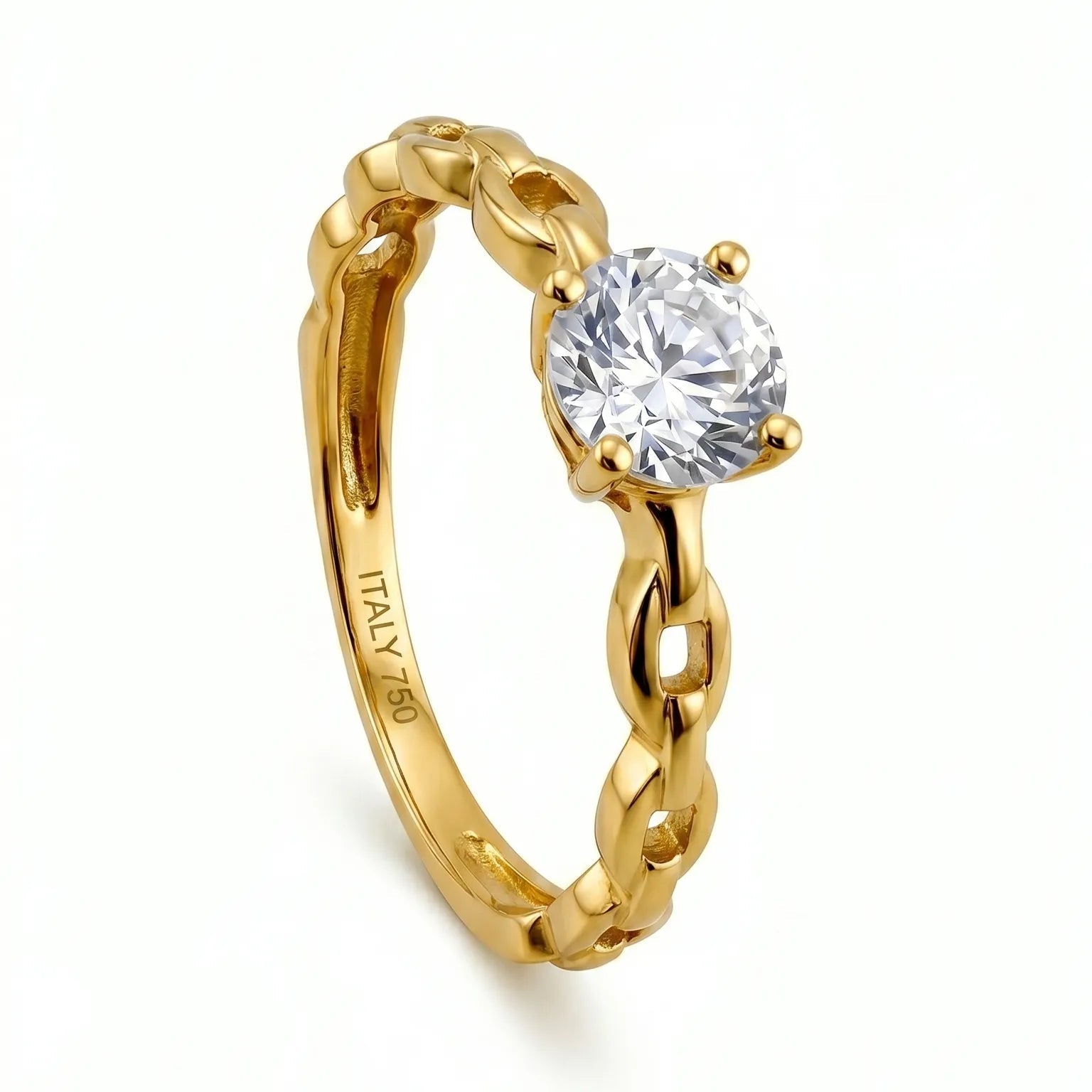 Solitaire Zirconia Ring