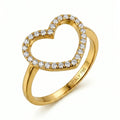 Big Heart Zirconia Ring