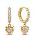 Heart Zirconia Huggies