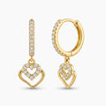 Double-Heart Zirconia Huggies