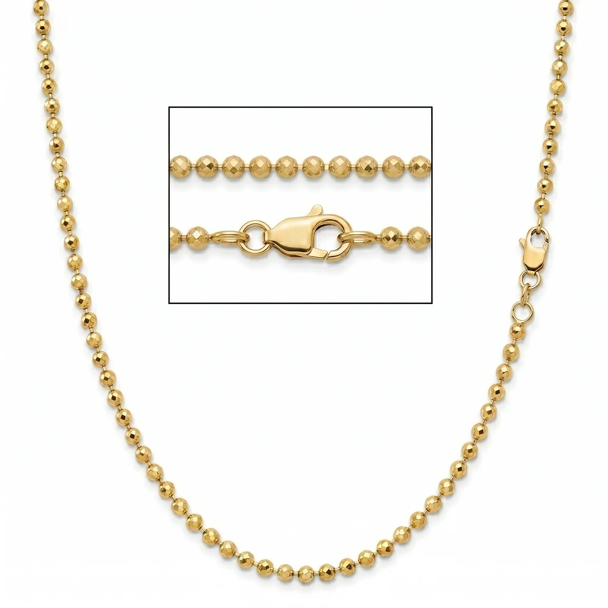 Diamond-Cut Ball Chain