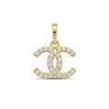 Double C Zirconia Pendant