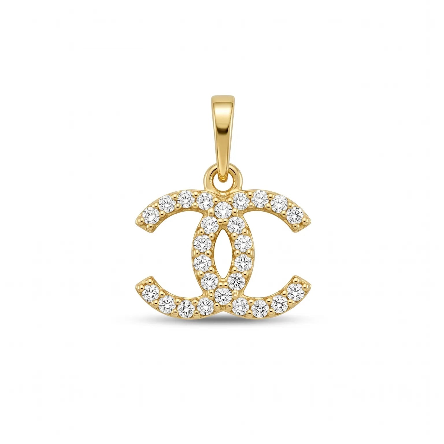 Double C Zirconia Pendant