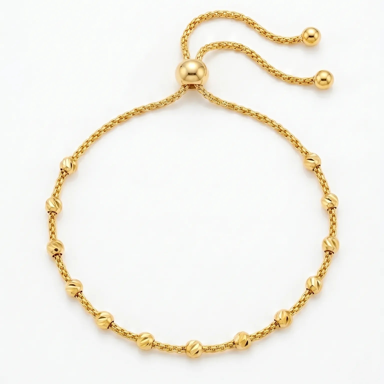 Diamond Balls Adjustable Bracelet