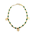 Four Leaf Clover Green Beaded Bracelet