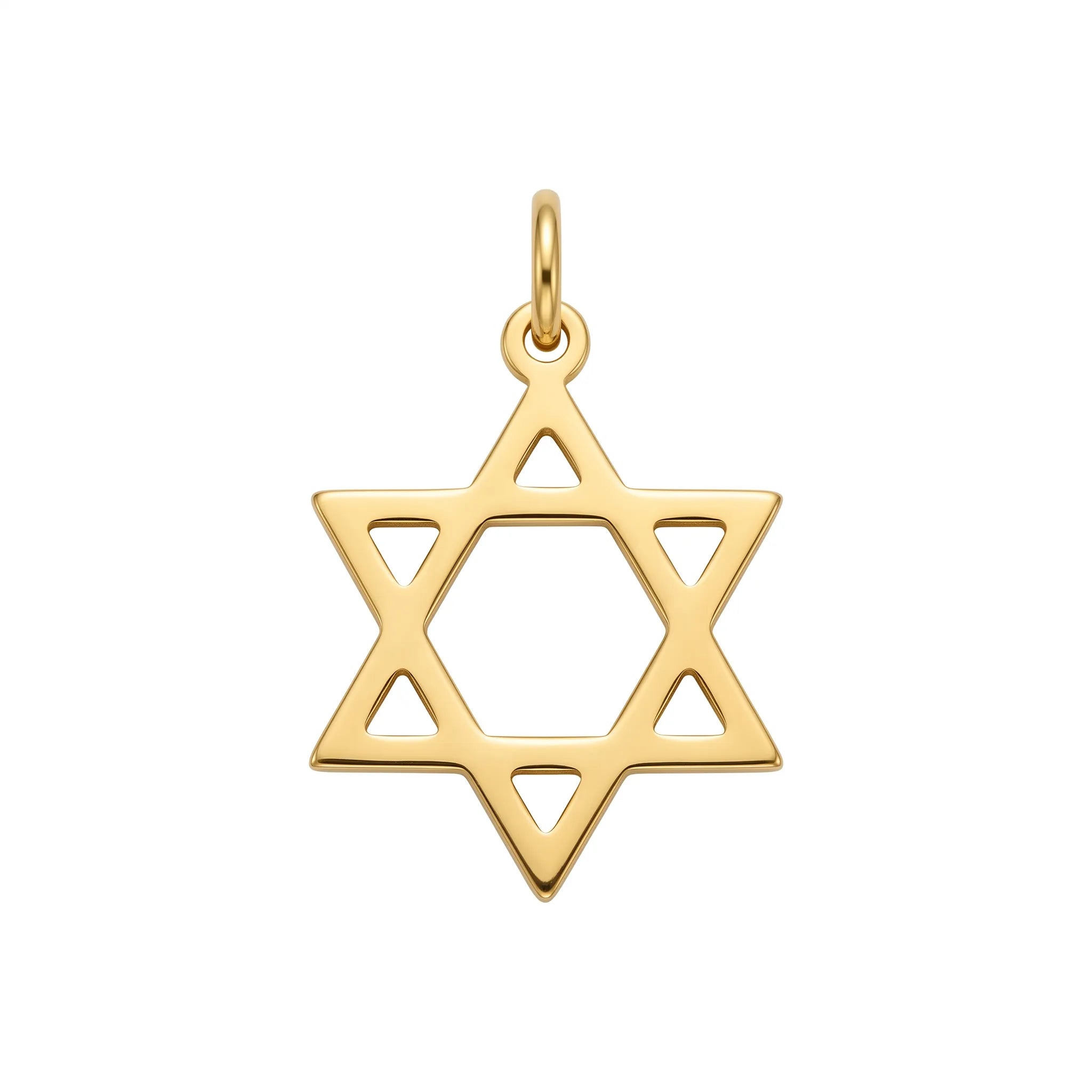 Flat Star Of David Pendant