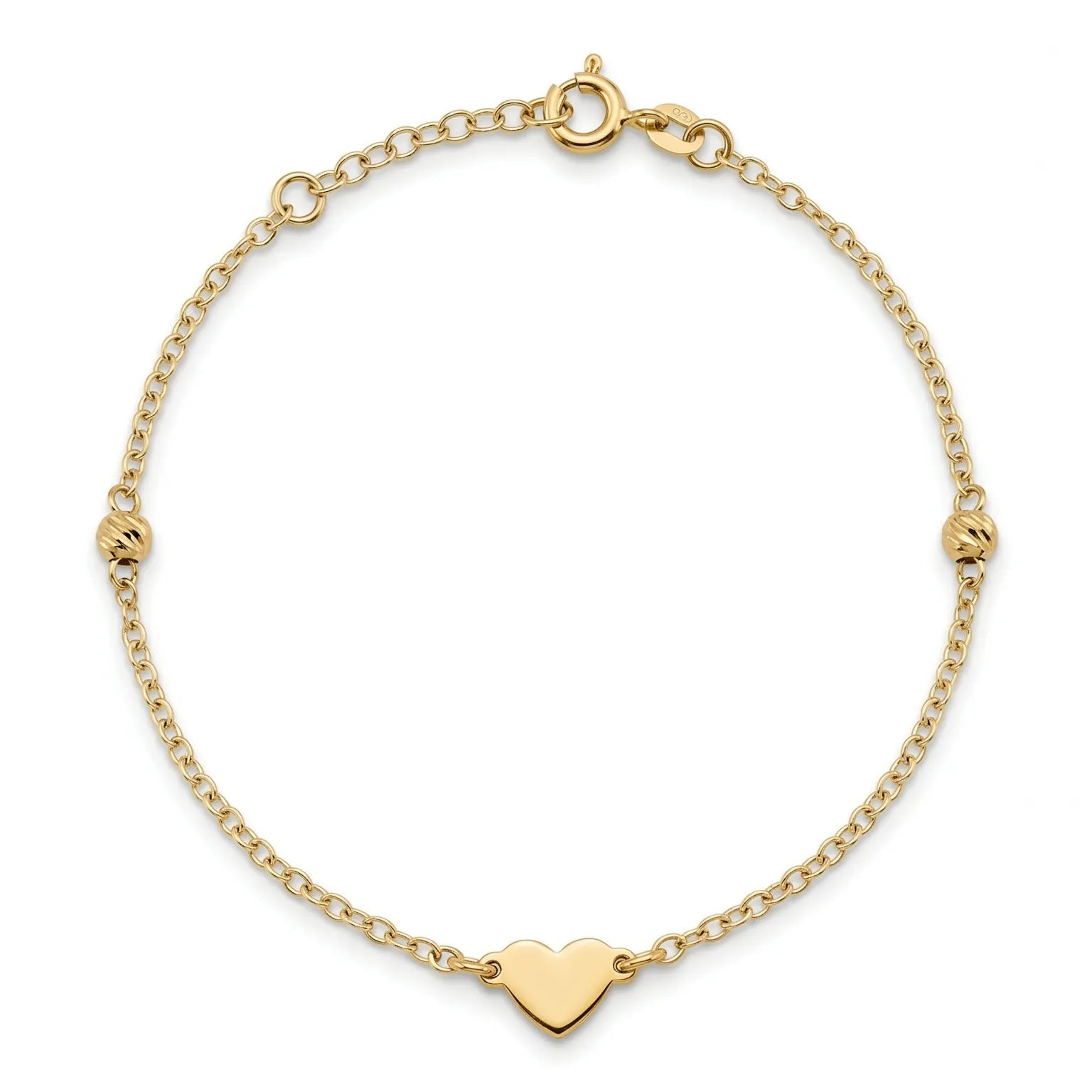 Rolo Heart Bracelet