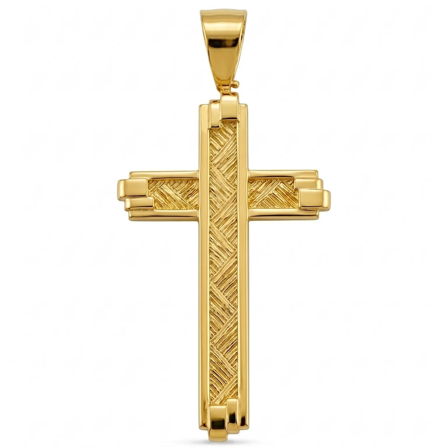 Textured Cross Pendant