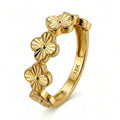 Textured Multi-Clover Ring