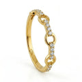 Zirconia Chain Link Ring