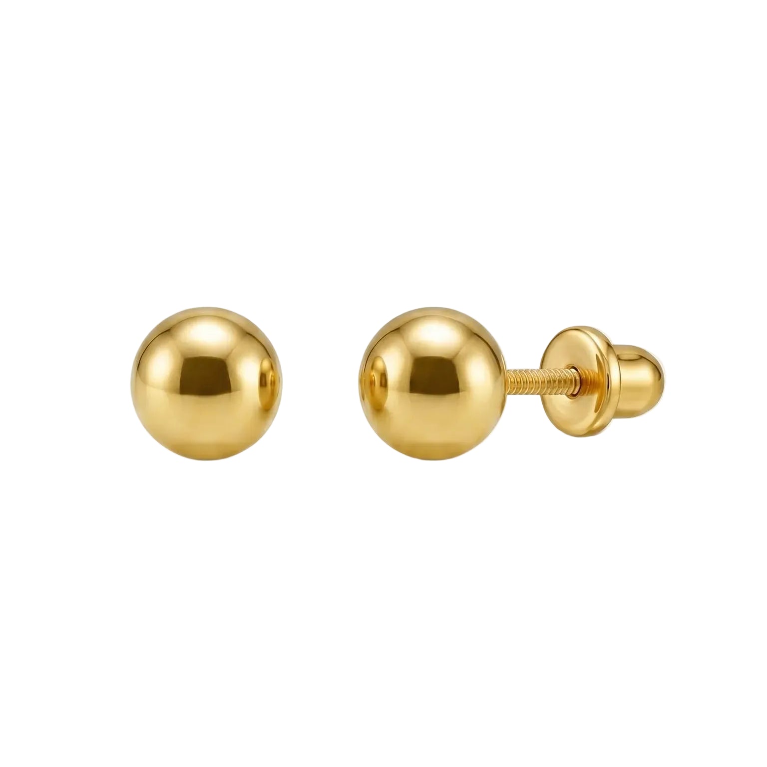 Small Gold Ball Stud