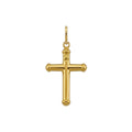 Round Tube Style Cross Pendant