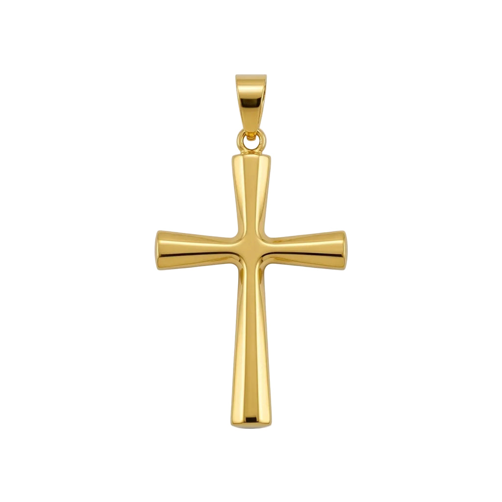 Tricolor gold reversible pendant