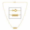 Three Bead Necklace