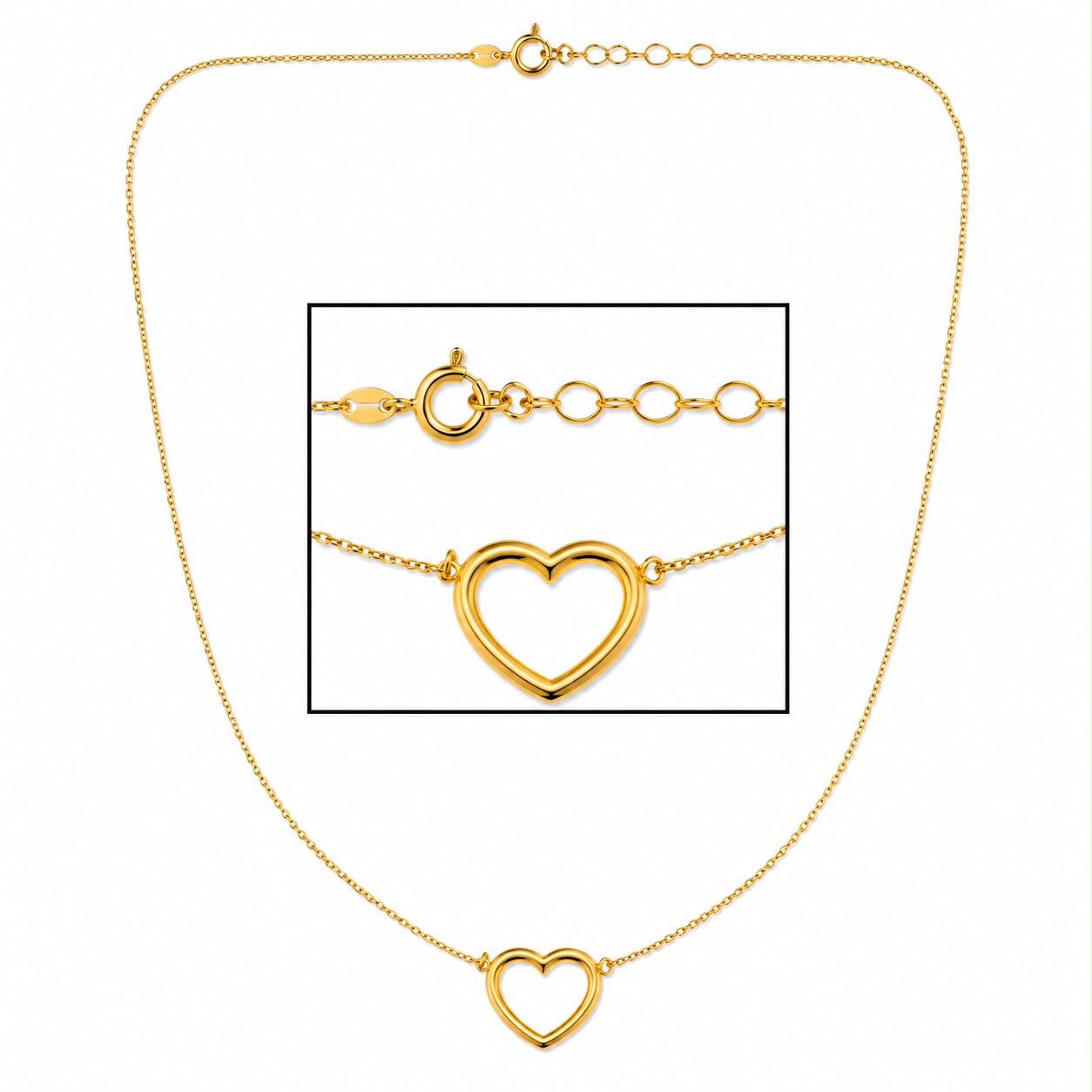 Open Heart Necklace