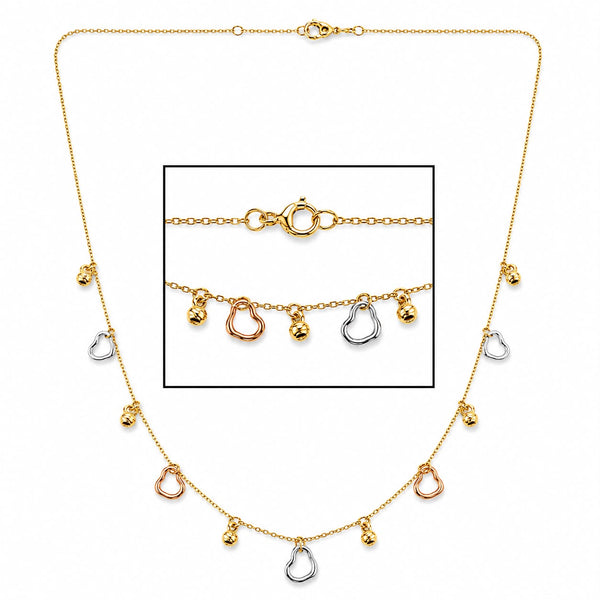 Heart and Bead Necklace