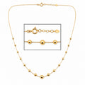 Diamond-Cut Ball Necklace